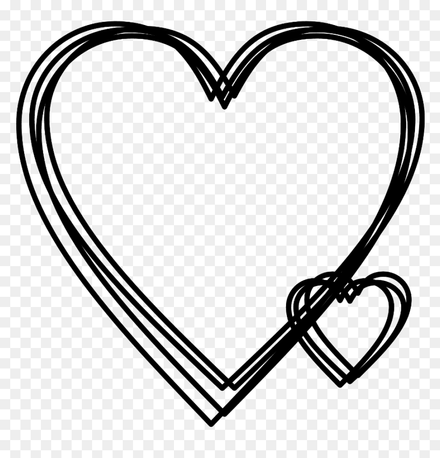 Heart, HD Png Download - hearts frame png