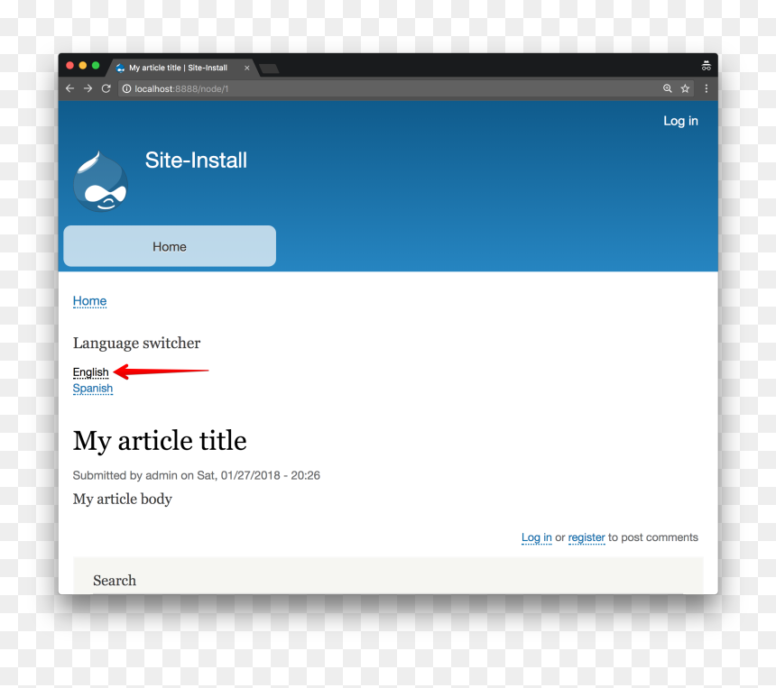 Drupal, HD Png Download - language icon png
