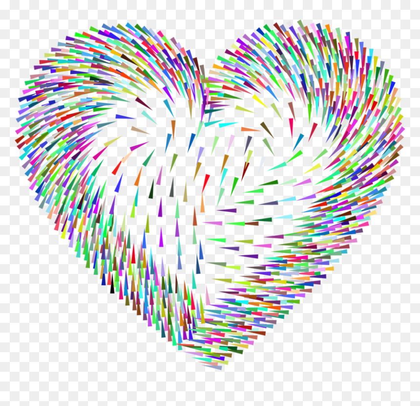Colorful Heart Background Png, Transparent Png - microsoft word icon png
