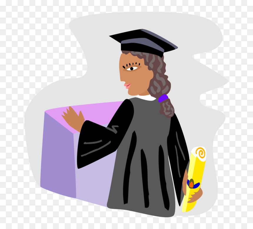 Valedictorian Clip Art, HD Png Download - graduation vector png