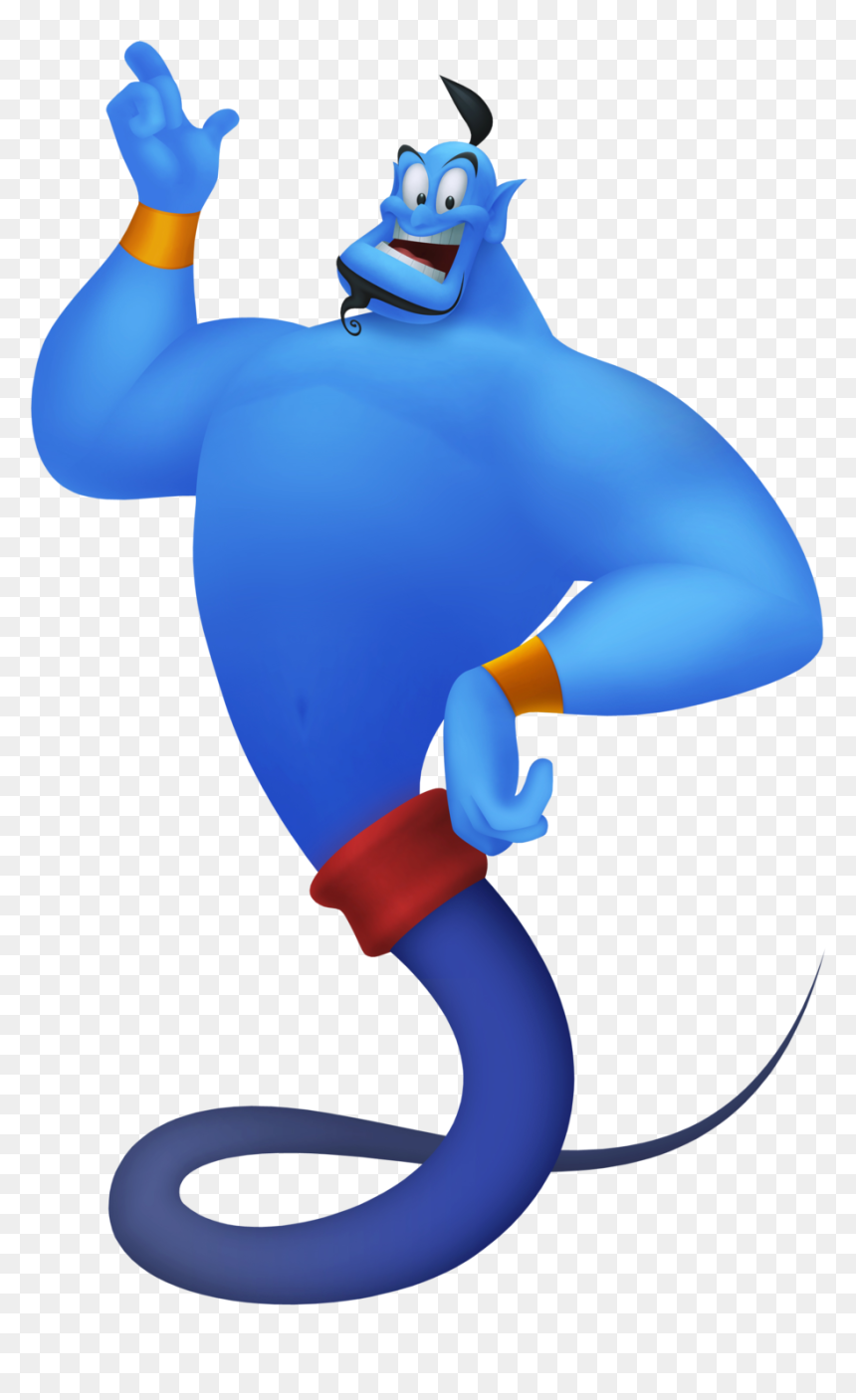 Genie Aladdin, HD Png Download - disney clipart png