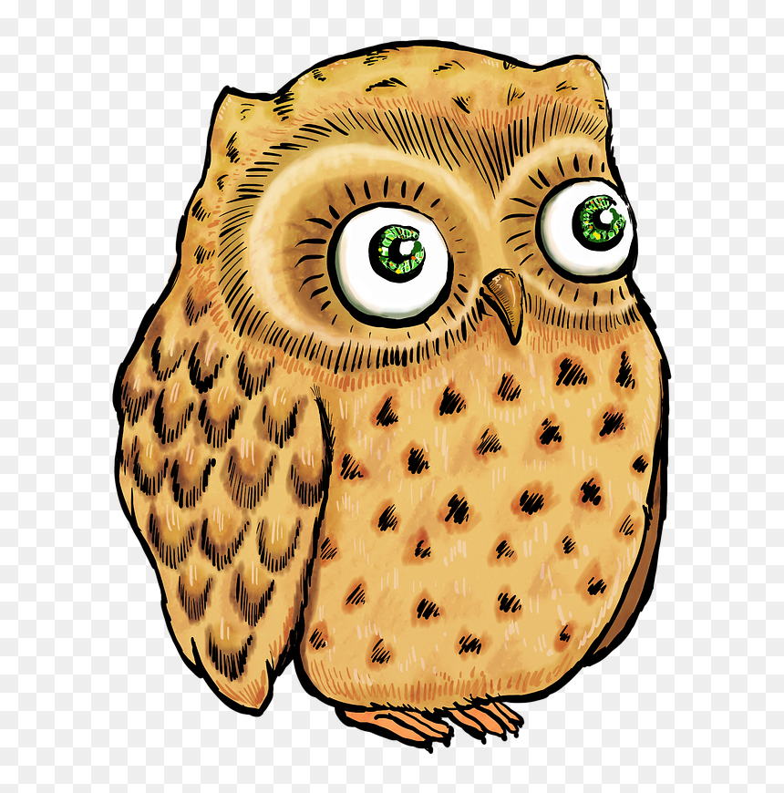 Owl Cute Owl Owl Illustration - Owls, HD Png Download - owl silhouette png