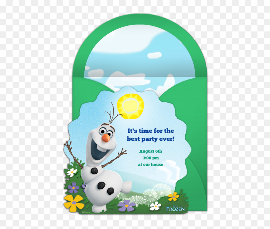 Olaf Invitations, HD Png Download - frozen olaf png