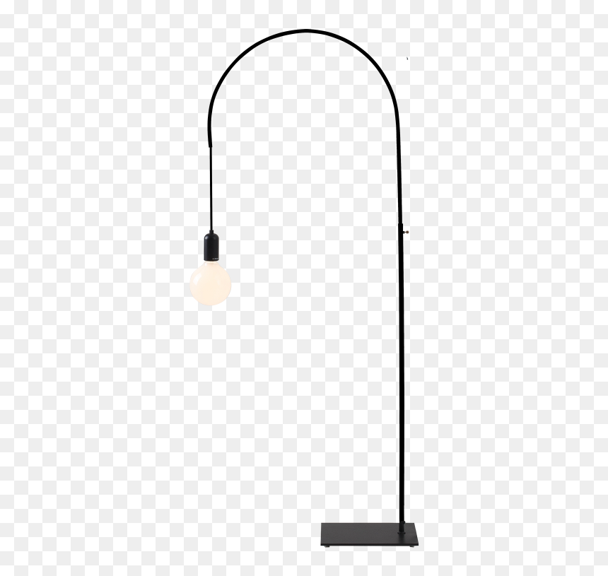 Dan Floorlamp Mumoon Mattblack - Arch, HD Png Download - floor lamp png