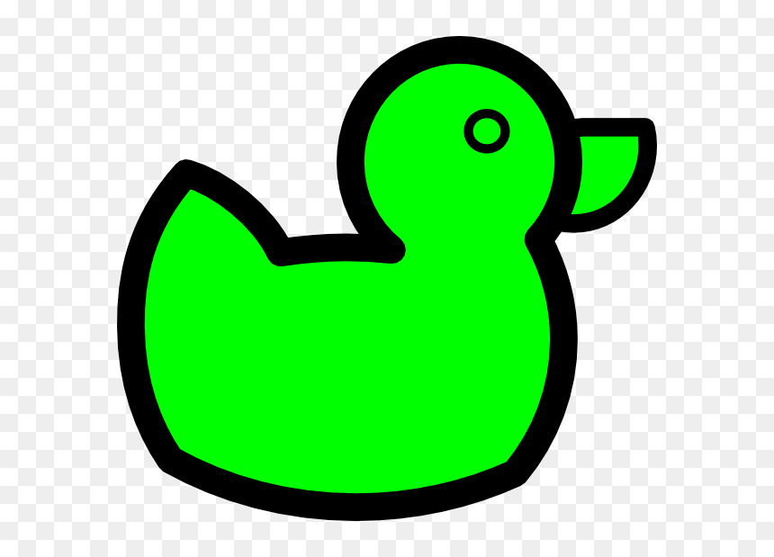 Green Duck Clipart, HD Png Download - duck clipart png