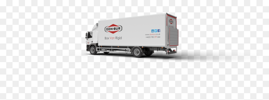 Box Van Rigid Bodywork Open - Trailer Truck, HD Png Download - box truck png