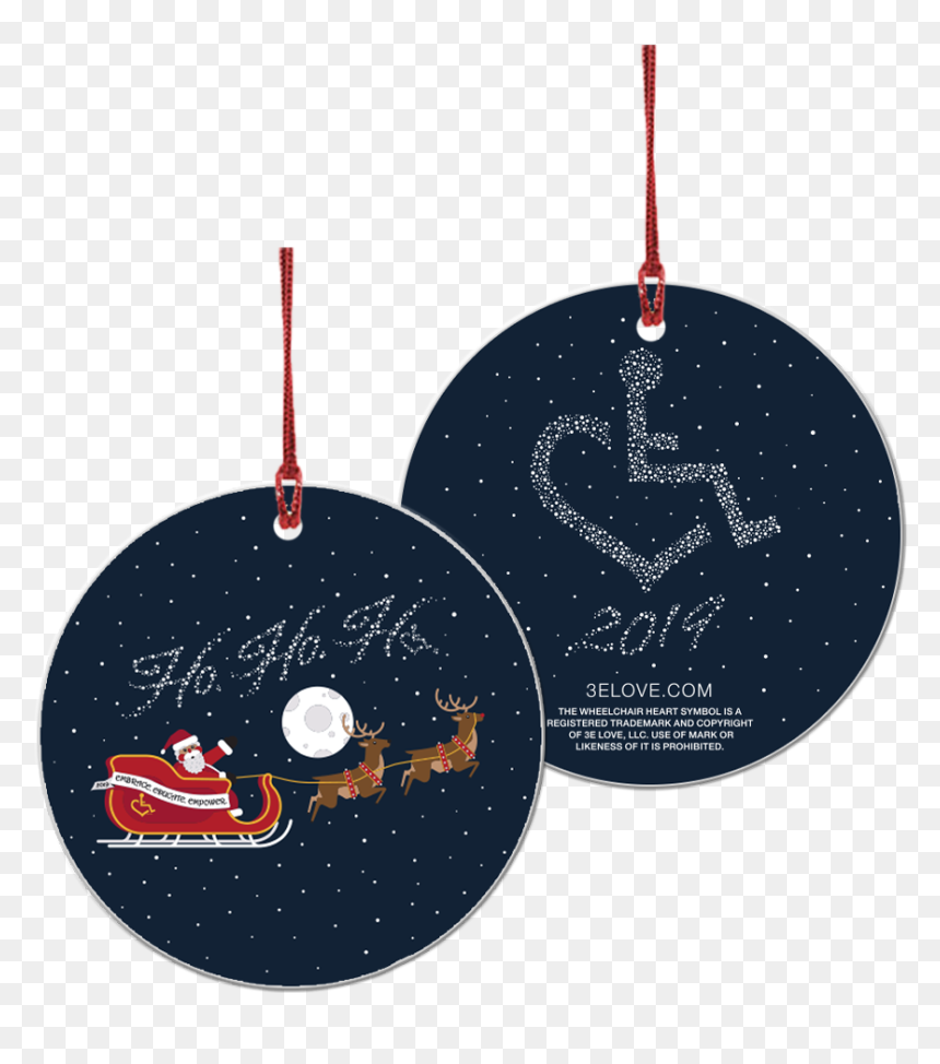 Circle, HD Png Download - blue christmas ornament png