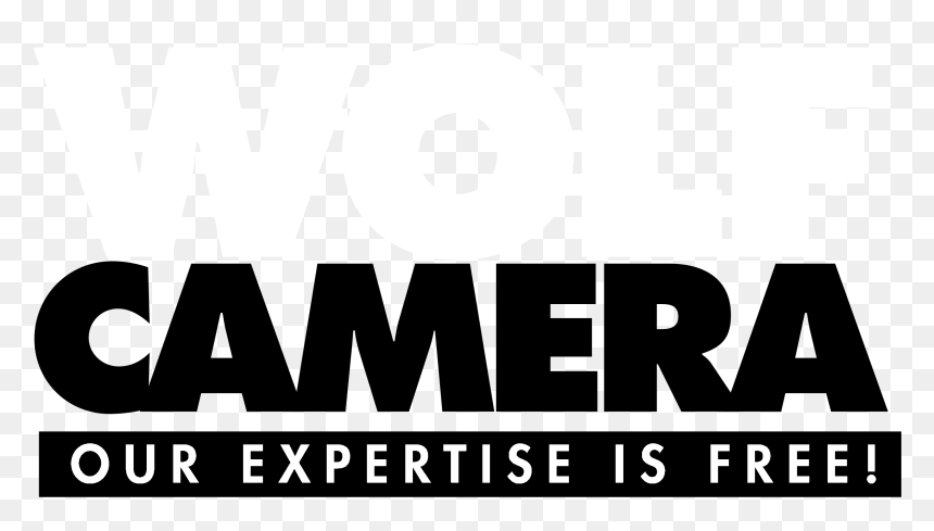 Wolf Camera Logo Black And White - Black-and-white, HD Png Download - white camera png
