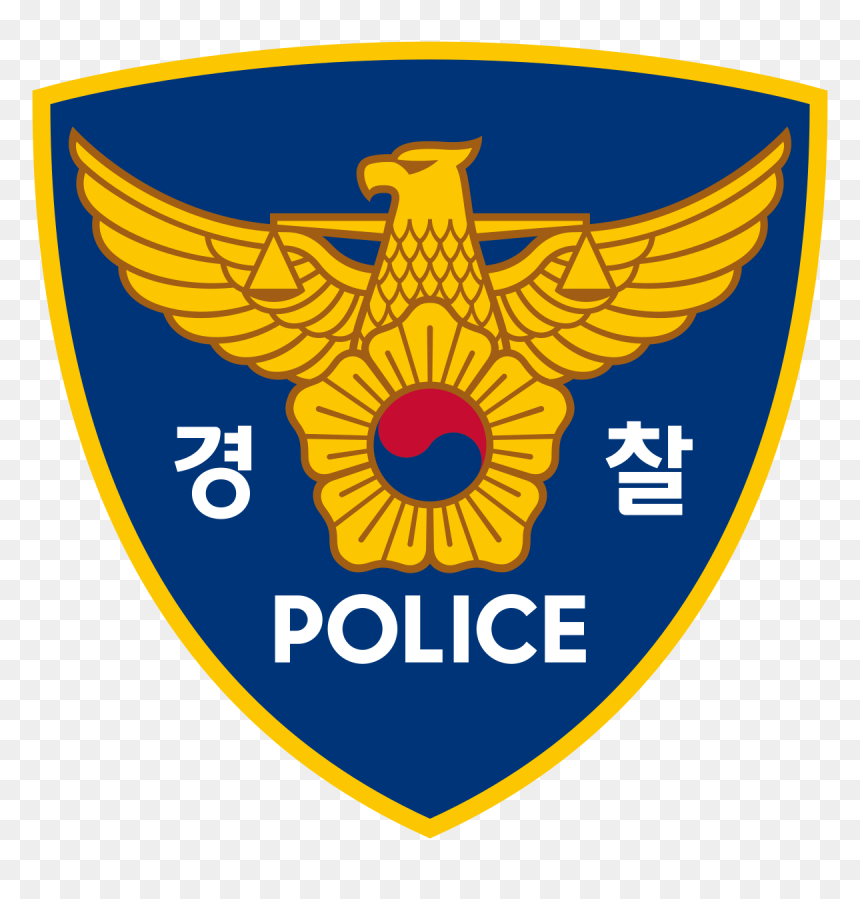 South Korea Police Logo, HD Png Download - blank police badge png