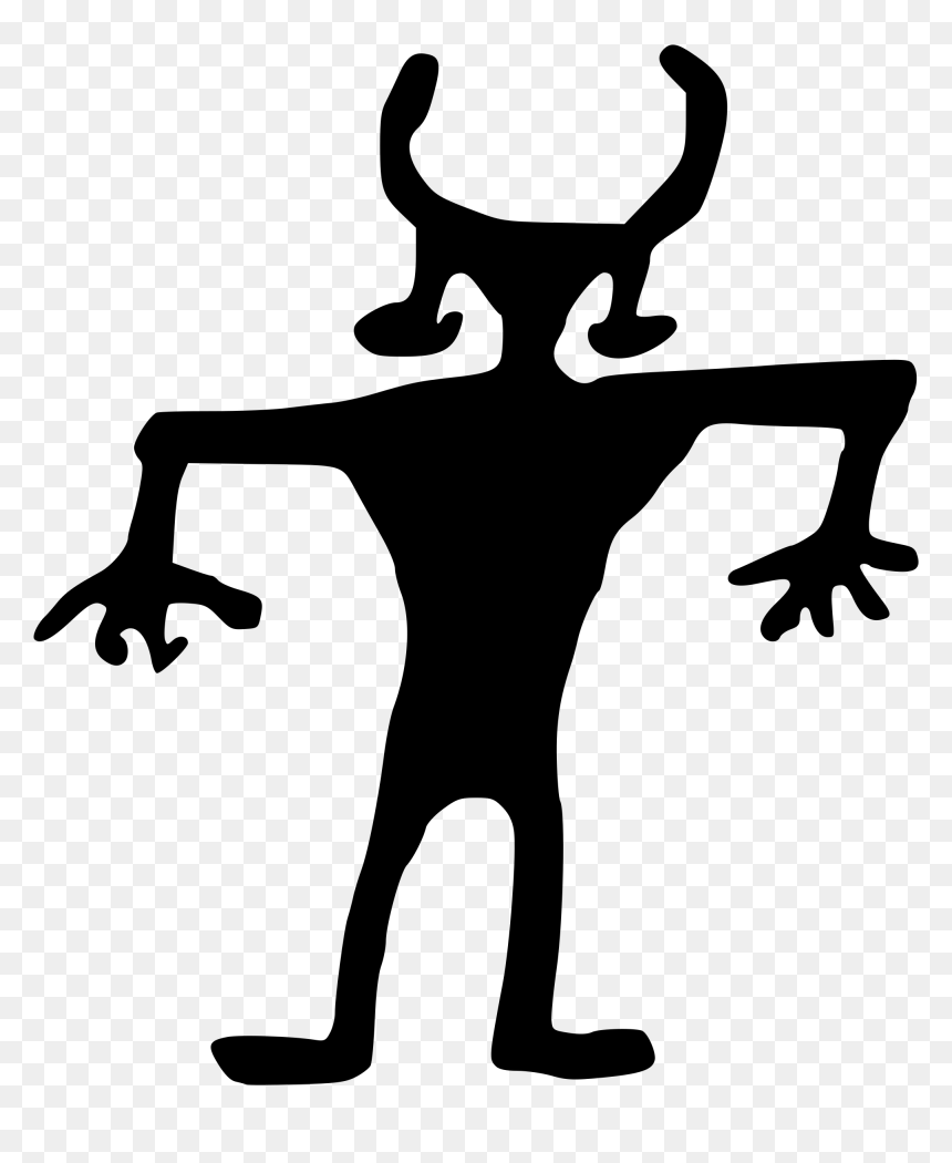 Rock Art Person Clip Arts - Petroglyph Clip Art Png, Transparent Png - rock clip art png