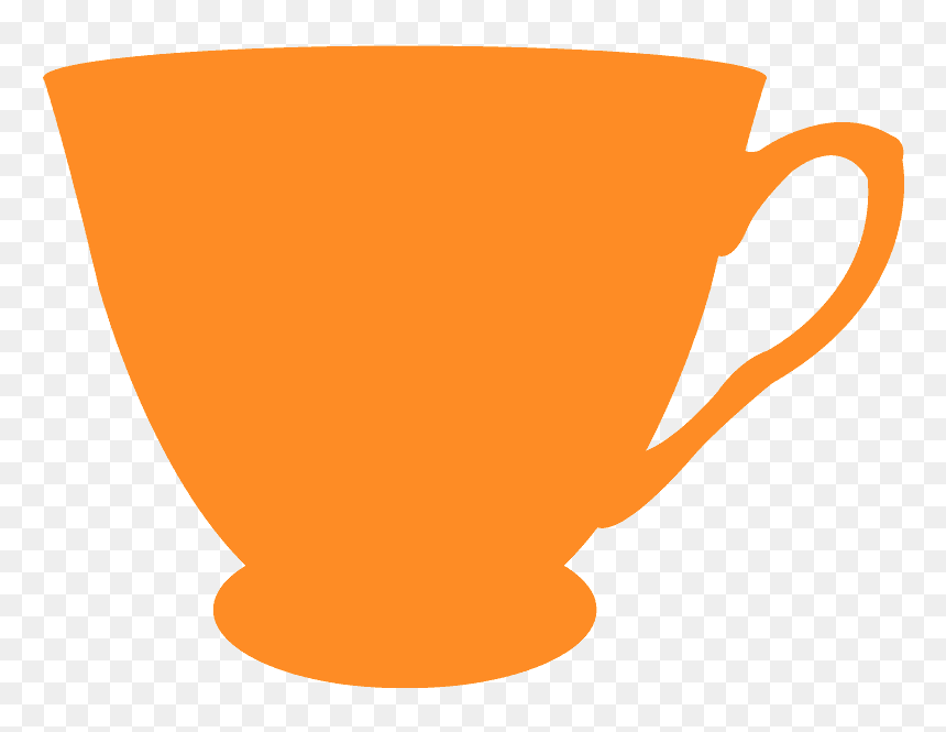 Pink Tea Cup Clipart, HD Png Download - martini glass silhouette png