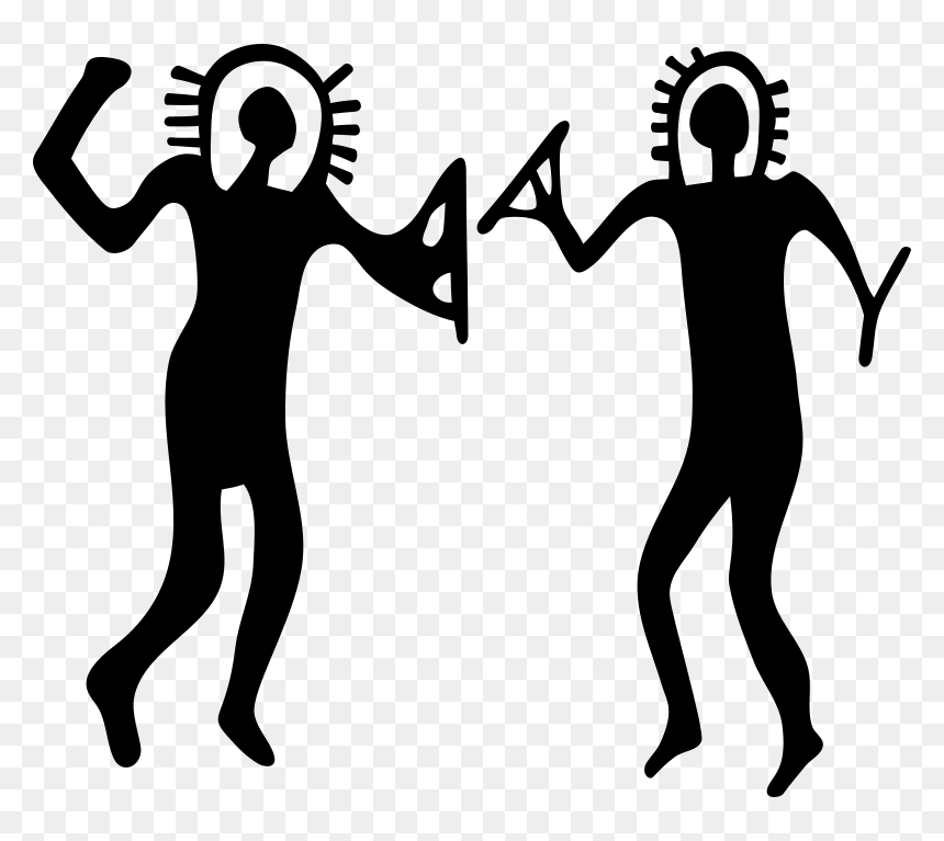 Rock Art Ancient Astronauts - Rock Art Clipart, HD Png Download - rock clip art png
