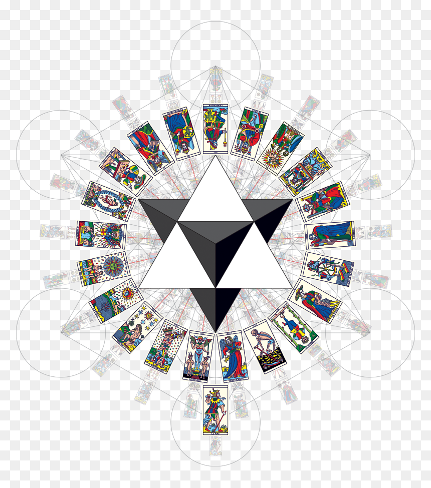Le Tarot De Marseille Edition Millennium, HD Png Download - metatron's cube png