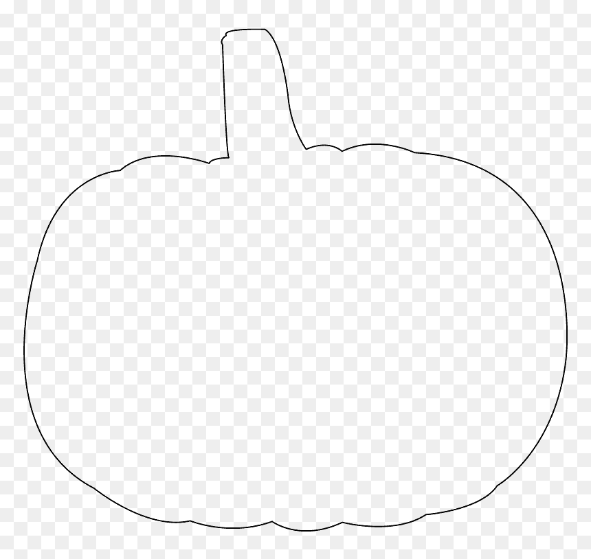 Line Art, HD Png Download - pumpkin silhouette png