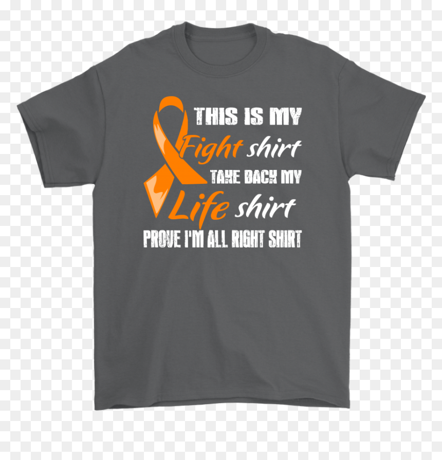 Leukemia Cancer Orange Ribbon My Fight Shirt My Life - Alpro Soya, HD Png Download - leukemia ribbon png