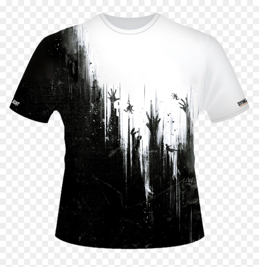 Dying Light T-shirt Black & White - Tee Shirt Dying Light, HD Png Download - dying light png