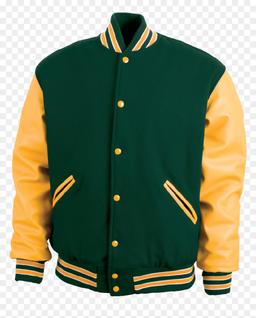True Star Industries - Green College Jacket, HD Png Download - yellow jacket png