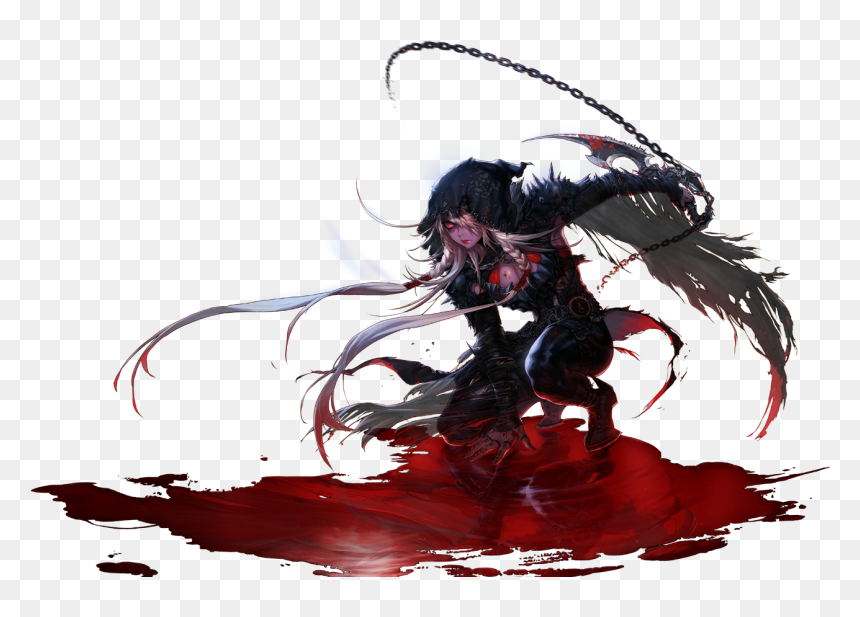 "shadow Dancer2" - Dungeon Fighter Online Blood Mage, HD Png Download - grim reaper scythe png