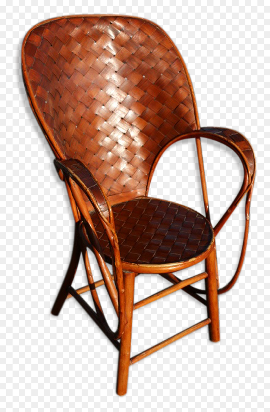 Armchair Rattan Banana Leaves - Chair, HD Png Download - rocking chair png