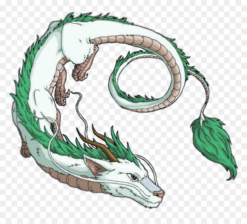 #haku #chihiro #japanese #dragons #pelicula #enojado - Haku Dragon, HD Png Download - japanese dragon png