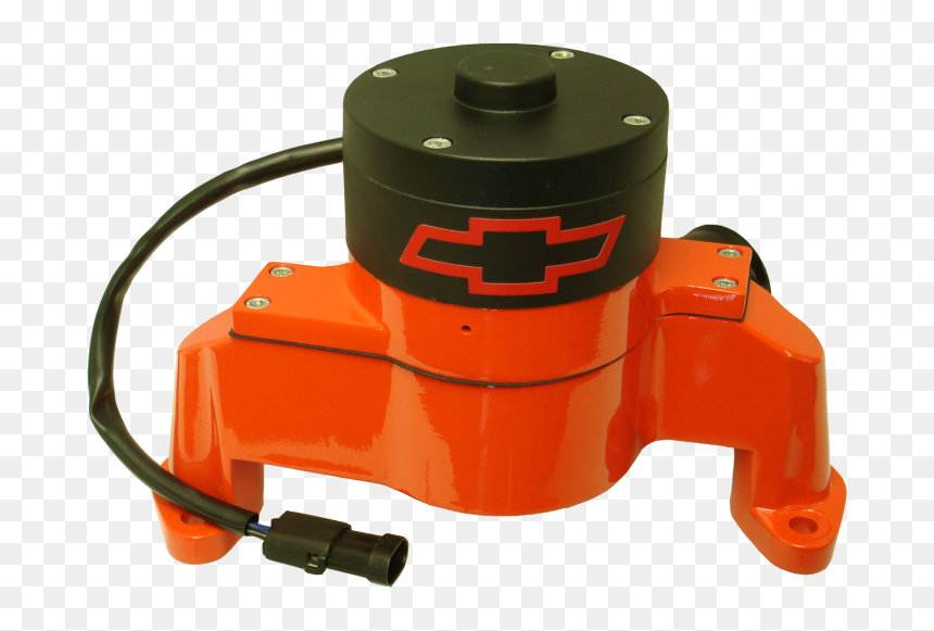 Chevy Small Block Aluminum Electric Water Pump, Chevy - Machine, HD Png Download - chevy bowtie png