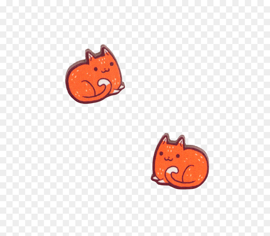 Cartoon, HD Png Download - orange cat png