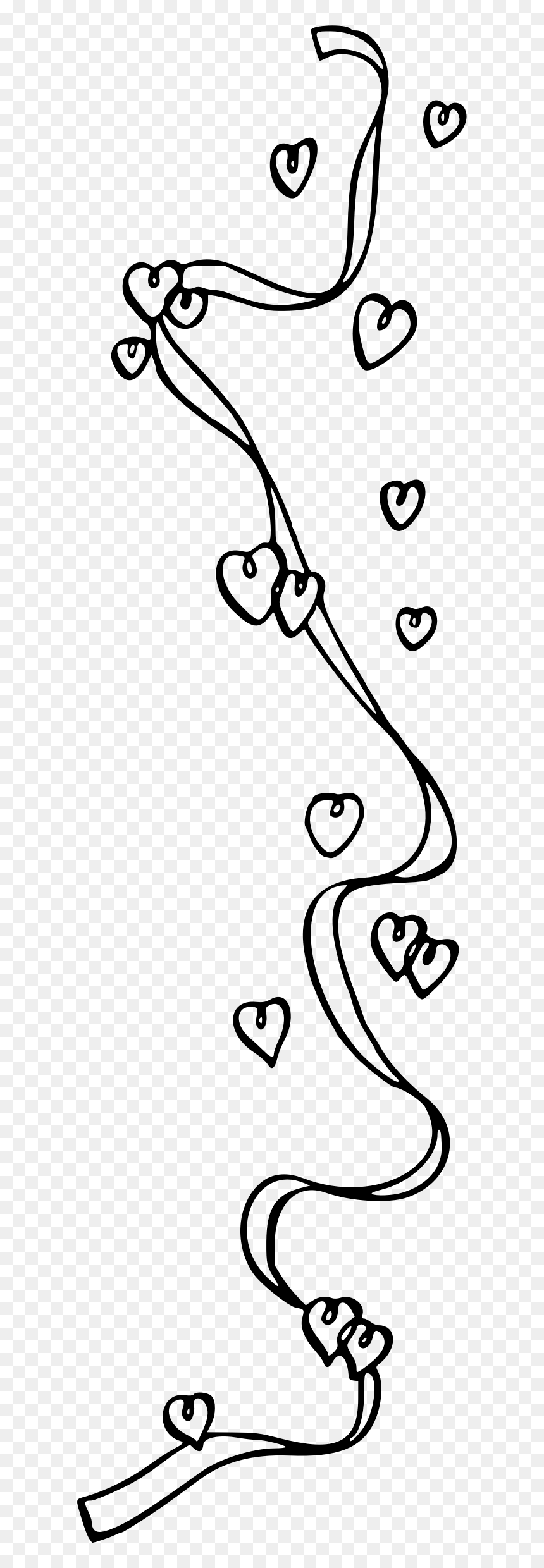 Ribbon And Hearts 1 Clip Arts - Clip Art, HD Png Download - leukemia ribbon png
