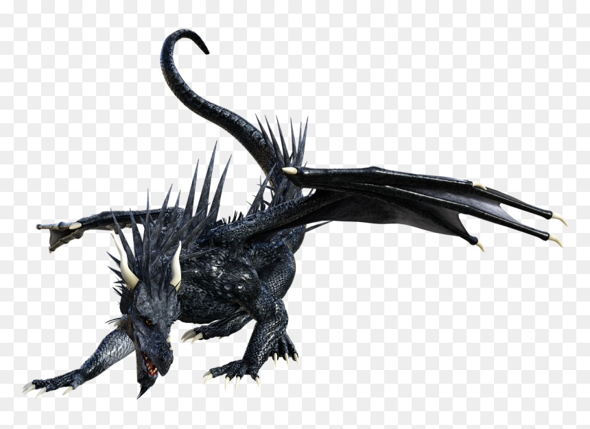 Black Dragon Bird, HD Png Download - black dragon png
