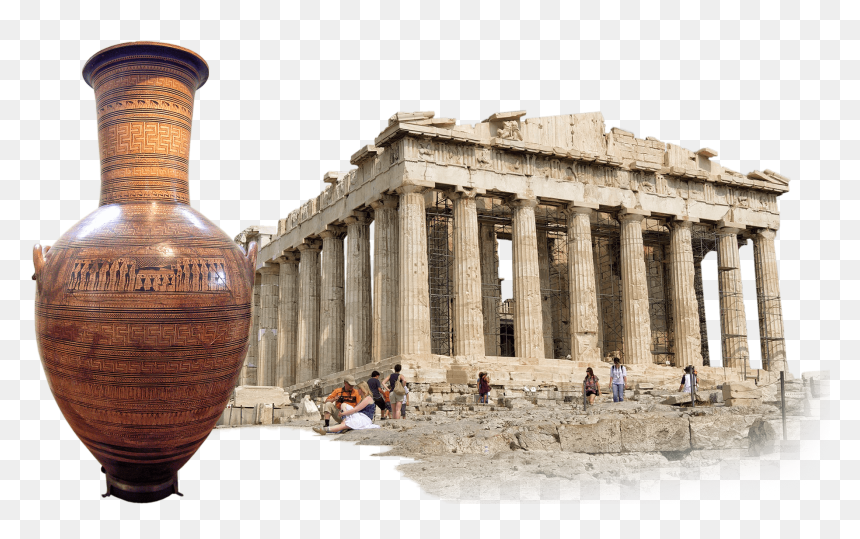 Partenón De La Acrópolis De Atenas - Parthenon, HD Png Download - greek column png