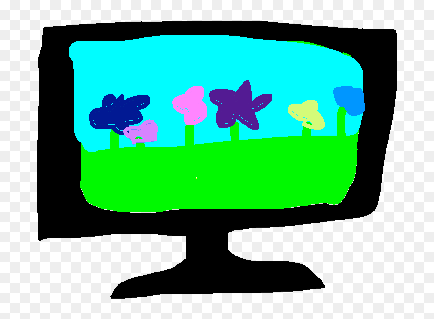 Watching Tv Clipart Drawing, HD Png Download - tv clipart png
