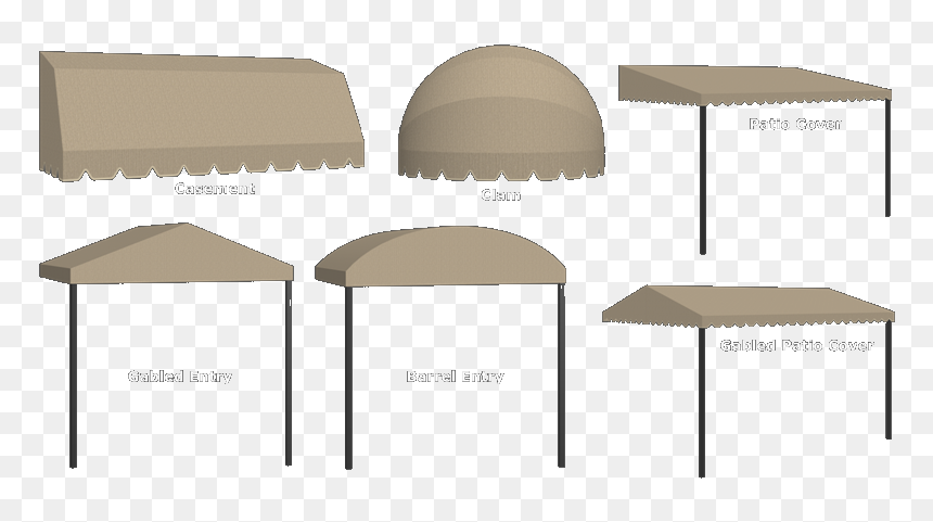 Printable Version Here - Awning Styles, HD Png Download - awning png