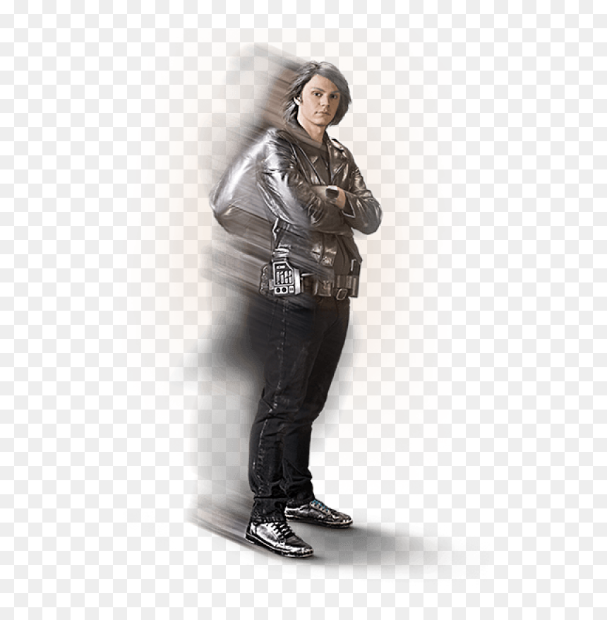 X Men Apacalypse Quick Silver Evans Peter Leather Jacket - Quicksilver Png X Men, Transparent Png - quicksilver png