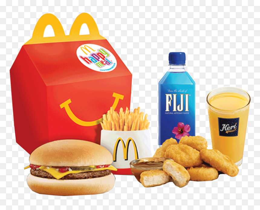 Fiji Natural Artesian Water - Happy Meal Food Transparent, HD Png Download - happy meal png
