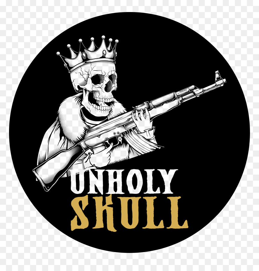 Unholy Skull - Ak 47 Gangster, HD Png Download - grim reaper scythe png