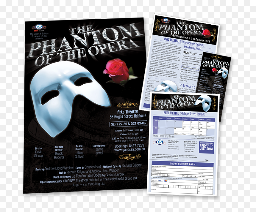 Phantom Of The Opera 25th , Png Download - Phantom Of The Opera, Transparent Png - phantom of the opera png