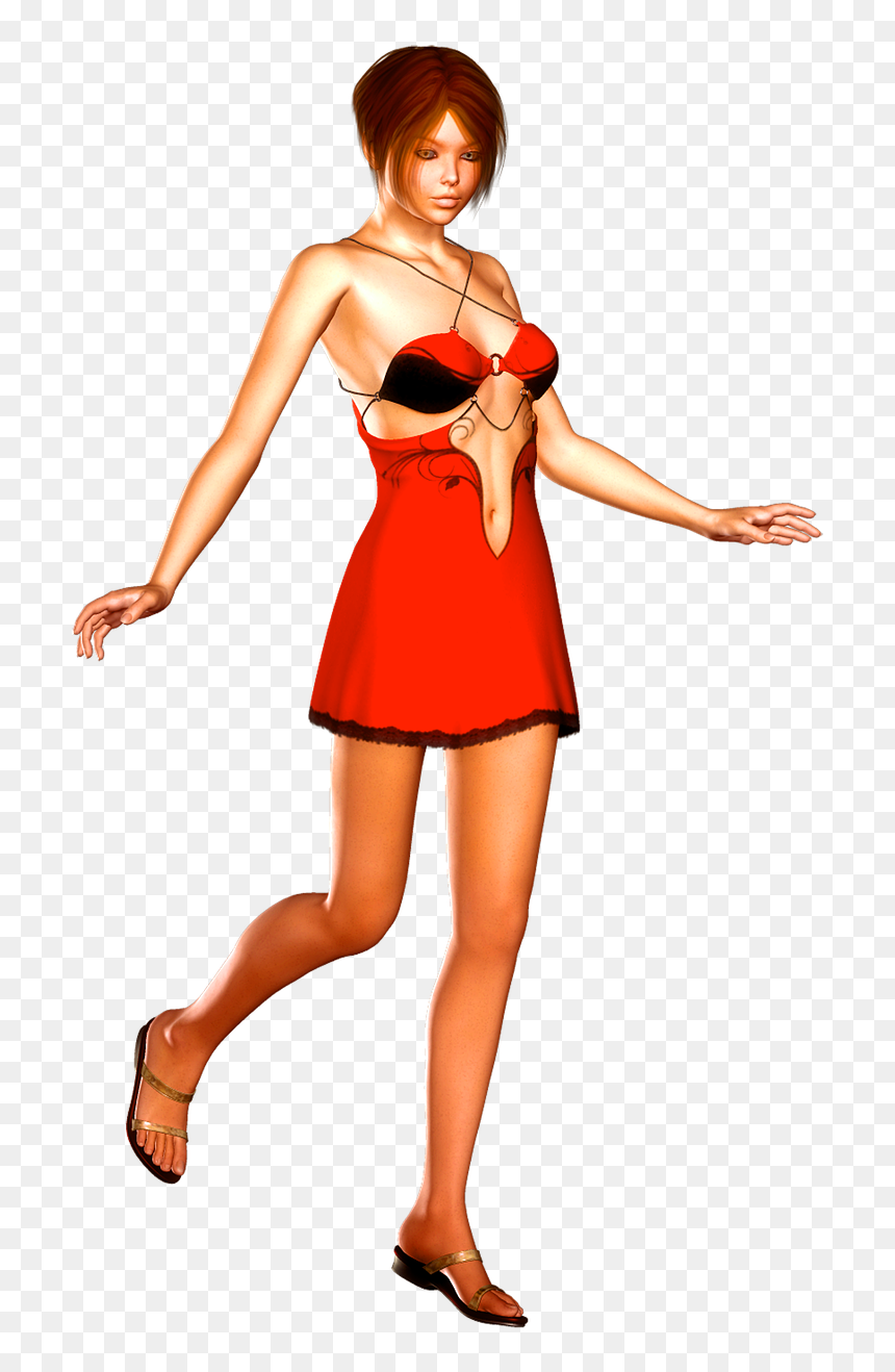 Young Pretty Girl - Cartoon, HD Png Download - pretty girl png