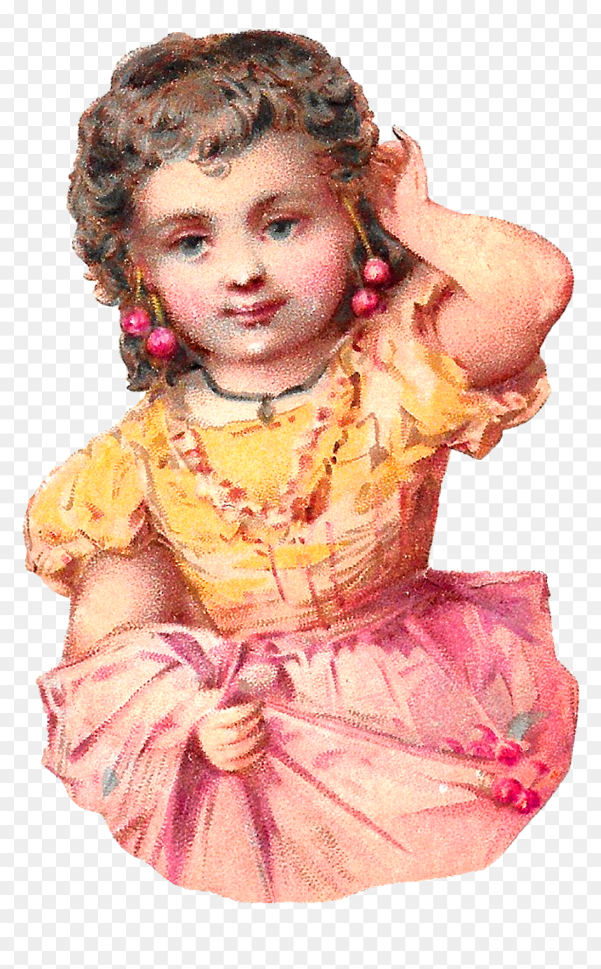 Free Girl Picking Cherries Digital Download Fruit Spring - Toddler, HD Png Download - spring clipart png