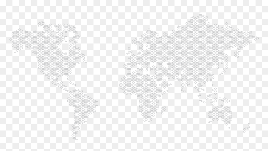 Illustration, HD Png Download - world map black and white png