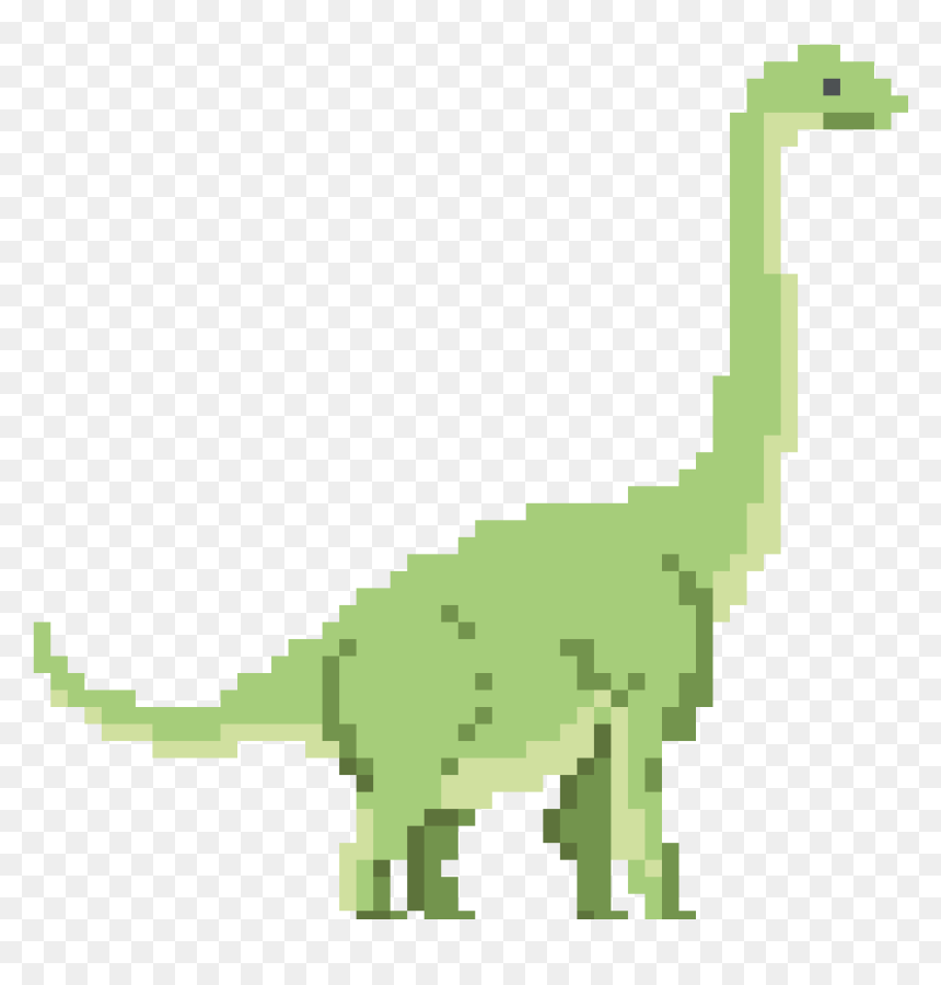 Pixel Brachiosaurus, HD Png Download - brachiosaurus png