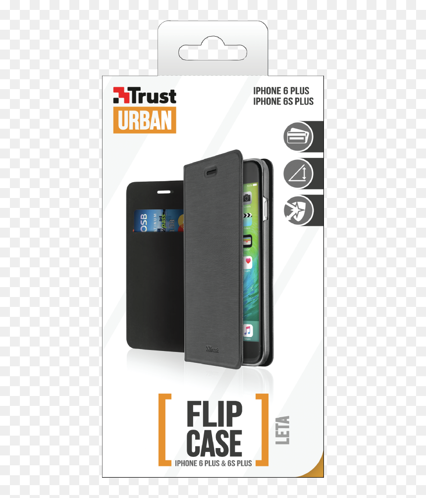 Leta Flip Case & Stand For Iphone 6 Plus / Iphone 6s - Trust Urban Fast Wireless Charger, HD Png Download - iphone 6s plus png