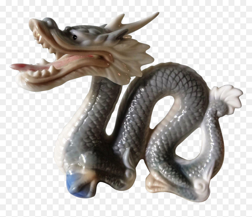 Porcelain Dragon Figurine, HD Png Download - japanese dragon png