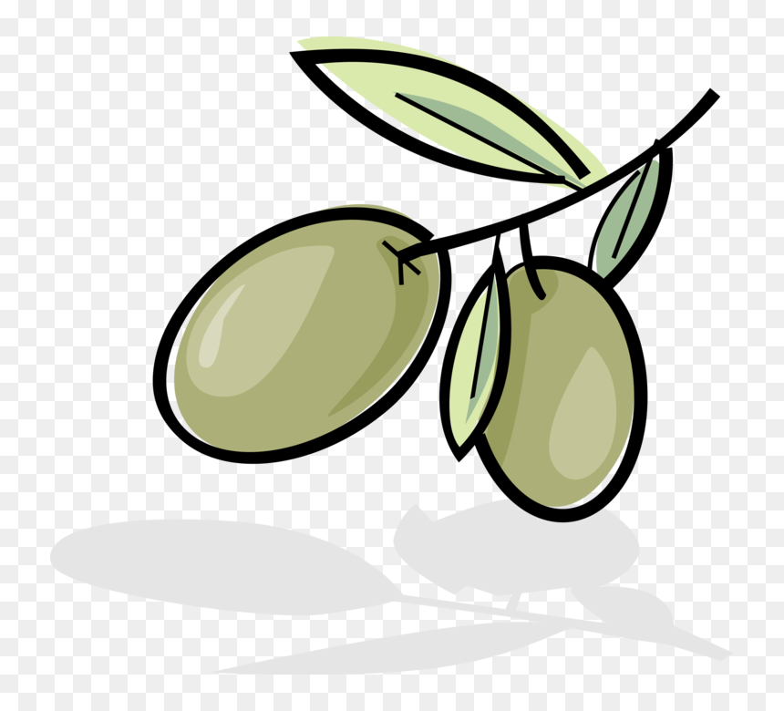 Transparent Tree Branch Vector Png - Olives, Png Download - olive branch vector png
