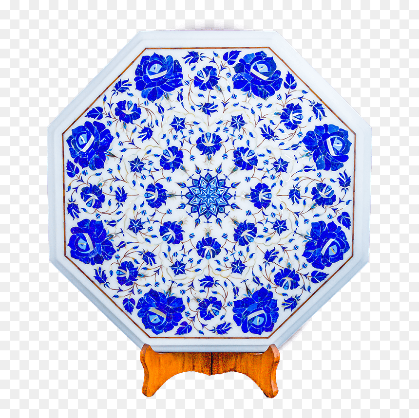 Blue And White Porcelain, HD Png Download - octagon shape png