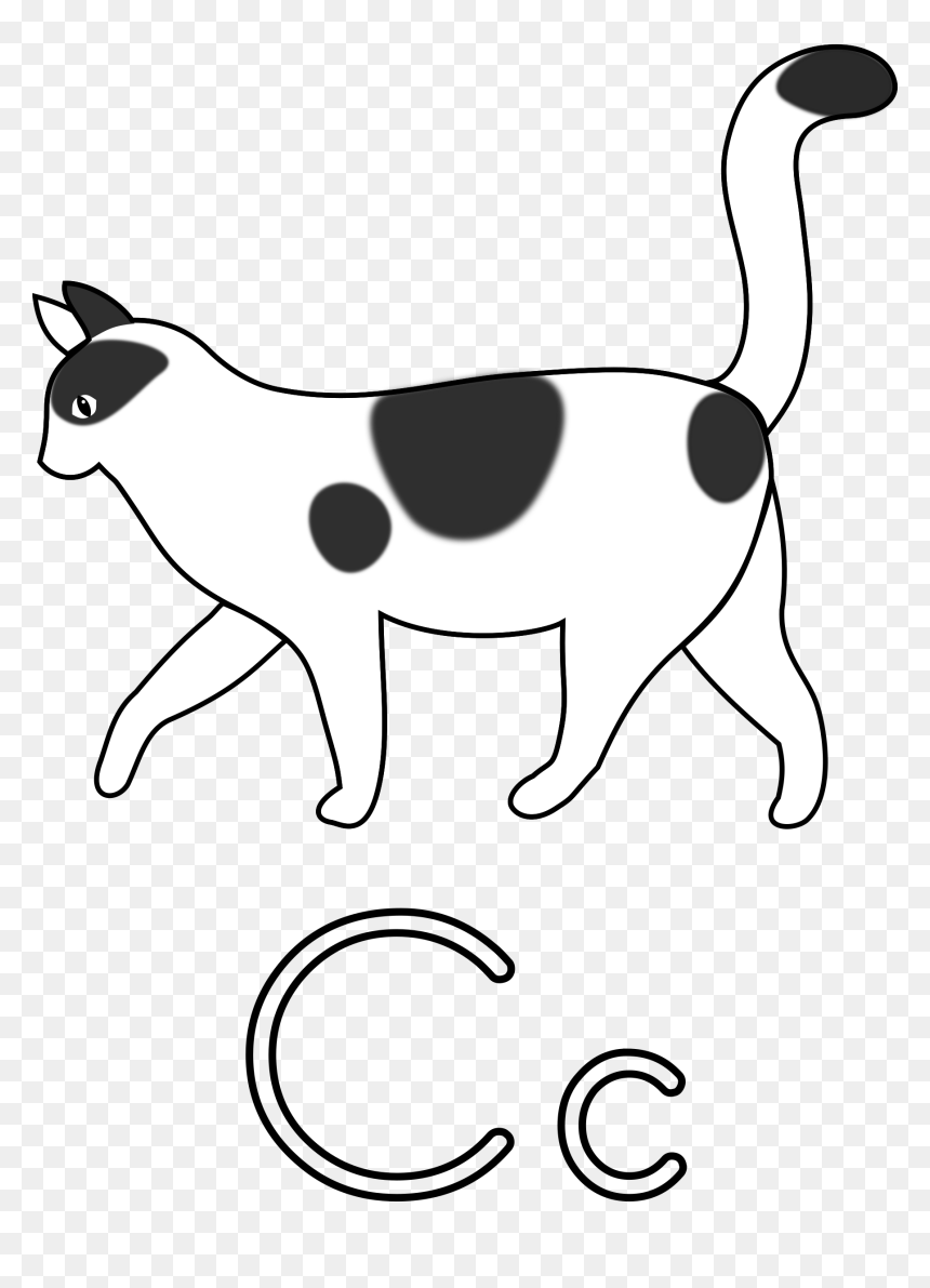 Collection Of Free Drawing Cats Letter Download On - Cat Clip Art Black, HD Png Download - cat drawing png