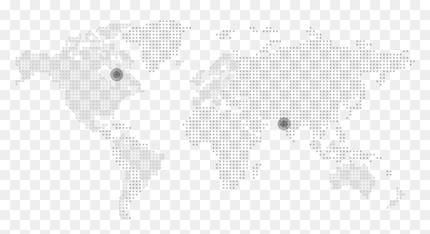 Atlas, HD Png Download - world map black and white png