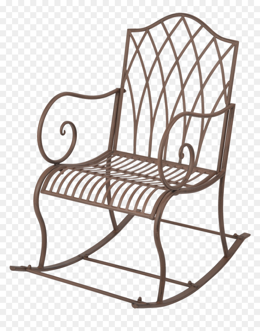 Rocking Chair Metal - Esschert Mf022, HD Png Download - rocking chair png