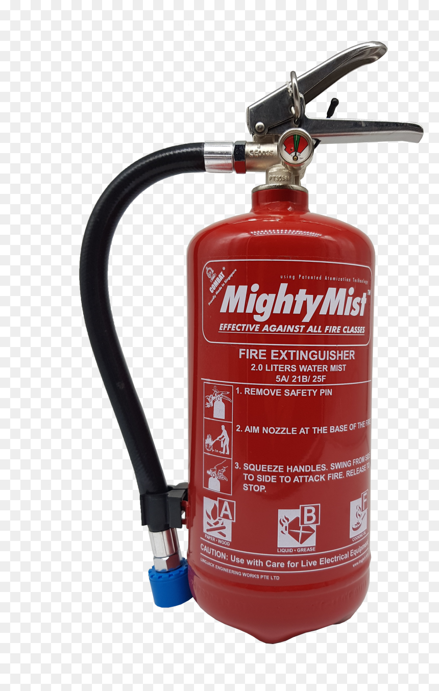 Newly Launch Watermist Fire Extinguisher Combat Png - Tool, Transparent Png - water mist png