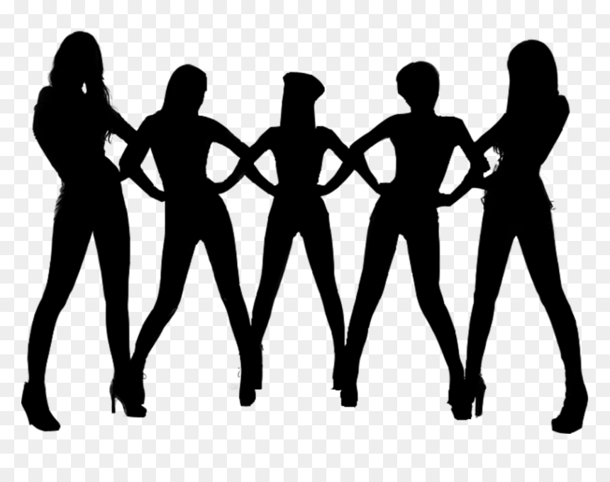 Coat & Hat Racks Rendering Woman - Black Queen Jihyun, HD Png Download - party silhouette png