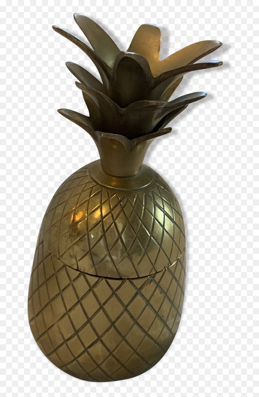 Pineapple In Brass Ice Bucket 
 Src Https, HD Png Download - tumblr pineapple png
