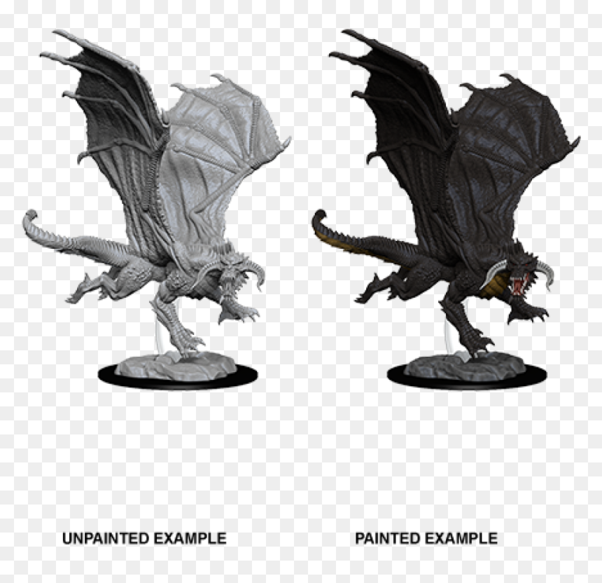 Nolzur's Marvelous Miniatures Black Dragon, HD Png Download - black dragon png